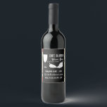 Étiquette Pour Bouteilles De Vin Vin Et Raisins, Bar À Vin/Winery Tableau Noir Flor<br><div class="desc">Vin Et Raisins,  Étiquette De Bouteille De Vin Bar À Vin/Winery Tableau Noir Floral Par The Business Card Store.</div>