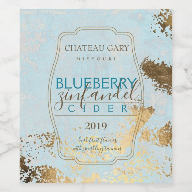 Étiquette Pour Bouteilles De Vin Vin fait maison étiquette personnalisé faux or (Étiquettes simples)