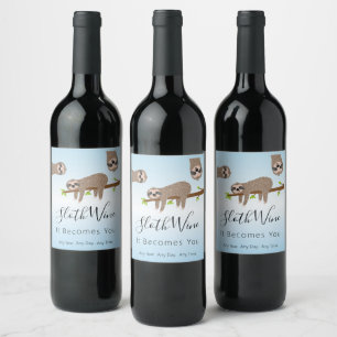 Étiquette Pour Bouteilles De Vin Vin Fantôme Il Devient Vous N'Importe Quelle Ann