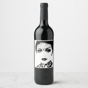 Étiquette Pour Bouteilles De Vin Vin Gothique Lady