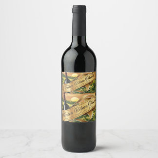 Étiquette Pour Bouteilles De Vin Vin mousseux rose mini pour enterrement de vie de 