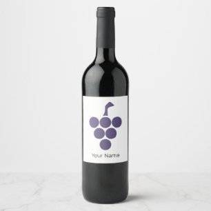 Étiquette Pour Bouteilles De Vin Vin Ou Vin Pour Sommelier De Raisin Et De Grapevin