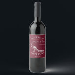 Étiquette Pour Bouteilles De Vin Vin Peacock Flourdissant Mariage Étiquette de vin<br><div class="desc">Personnalisez un étiquette de vin unique pour votre réception de mariage avec un Étiquette de vin Mariage Wine Peacock Flourish. Le design Étiquette du vin est orné d'un élégant paon orné de fleurs. Personnalisez avec les noms du marié et de la mariée avec la date du mariage. Papier à lettres...</div>