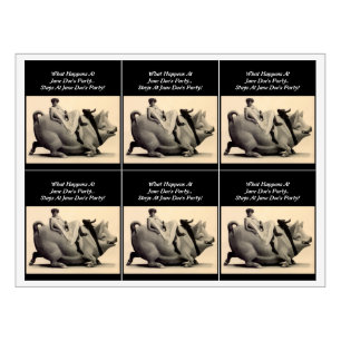 Étiquette Pour Bouteilles De Vin Vin Sauvage Balade Les Filles De Cochon Nuit Sorti