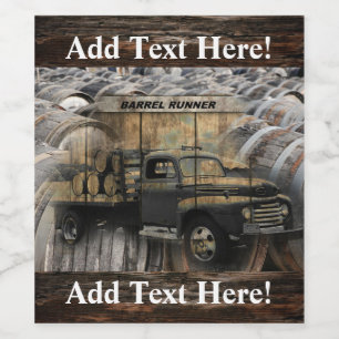 Étiquette Pour Bouteilles De Vin Vintage Camion Antique Camion Vieux Camion Étiquet