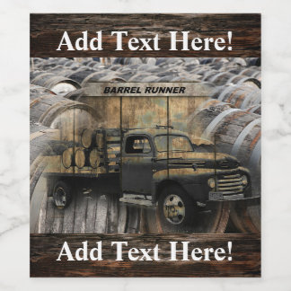 Étiquette Pour Bouteilles De Vin Vintage Camion Antique Camion Vieux Camion Étiquet