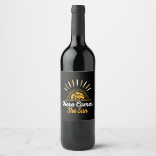Étiquette Pour Bouteilles De Vin Voici venir le soleil