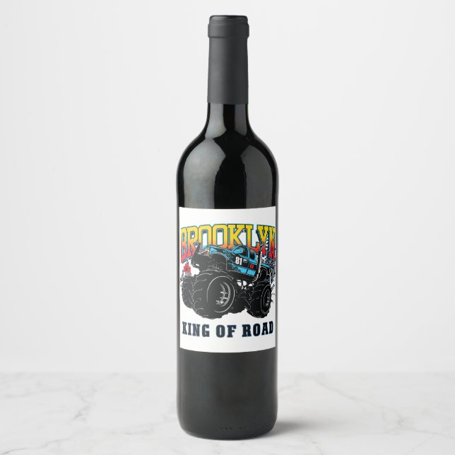 Étiquette Pour Bouteilles De Vin Voiture de course _ Moteur 10 (Devant)