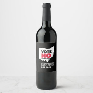 Étiquette Pour Bouteilles De Vin Vote No Novembre Numéro 1