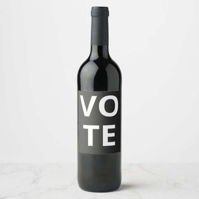 ÉTIQUETTE POUR BOUTEILLES DE VIN VOTER (Devant)