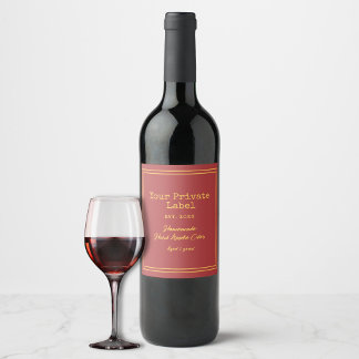 Étiquette Pour Bouteilles De Vin  Votre étiquette privée de cidre de pomme dur fait