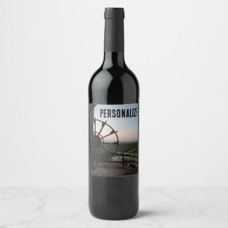 Étiquette Pour Bouteilles De Vin Vue unique de l'intérieur de l'étiquette personnal