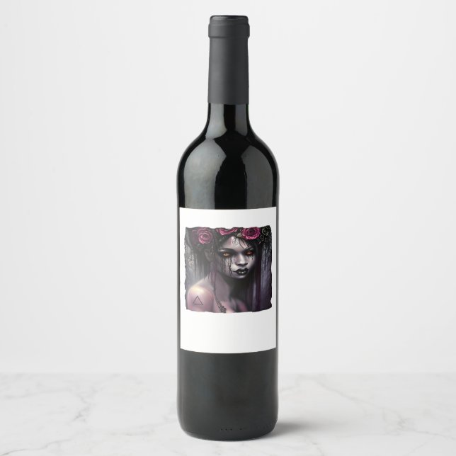 Étiquette Pour Bouteilles De Vin Whimsigoth Classic Funny (Devant)