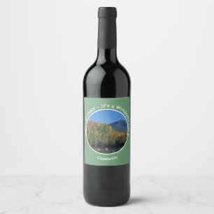 Étiquette Pour Bouteilles De Vin Whiteface Mountain, Adirondack Articles de fête d'