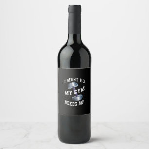 Étiquette Pour Bouteilles De Vin Workout Health and Ness