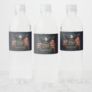 Étiquette Pour Bouteilles D'eau 250e anniversaire USA souvenir patriotique