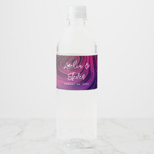 Étiquette Pour Bouteilles D'eau 60 Cercles Vibe & Flèches Cool Mariage Motif