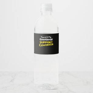 Étiquette Pour Bouteilles D'eau Aide émotionnelle Coworker Viral Meme