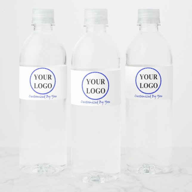 ÉTIQUETTE POUR BOUTEILLES D'EAU AJOUTER VOTRE LOGO ICI (Bouteilles)