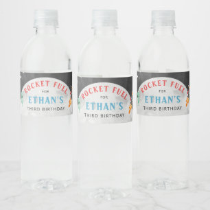 Étiquette Pour Bouteilles D'eau Alien de l'espace extra-atmosphérique Anniversaire