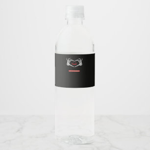 Étiquette Pour Bouteilles D'eau Amis ! Squelette classique Mains Coeur