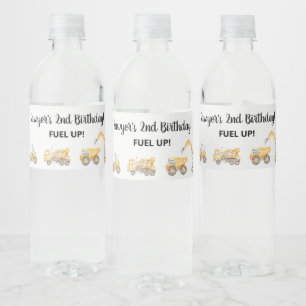 Étiquette Pour Bouteilles D'eau Anniversaire de voiture de course