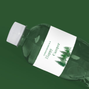 Étiquette Pour Bouteilles D'eau Anniversaire des arbres de la forêt