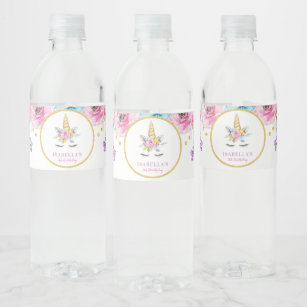 Etiquettes Pour Bouteilles D Eau Zazzle Fr