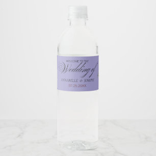 Étiquette Pour Bouteilles D'eau aquarelles Florales Mariage Botanique Moderne