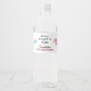 Étiquette Pour Bouteilles D'eau Axolotl Kids Cute Salamander Anniversaire