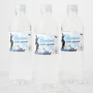 Étiquette Pour Bouteilles D'eau Baby shower Blue Witch