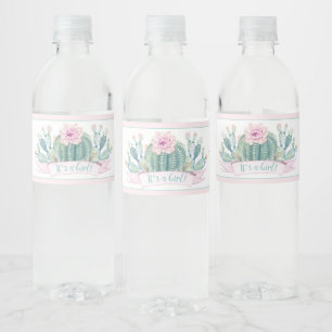 Étiquette Pour Bouteilles D'eau Baby shower Cactus