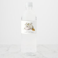 Baby shower Citrouille d'aquarelle