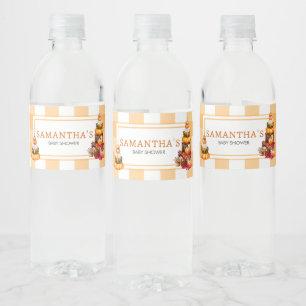 Étiquette Pour Bouteilles D'eau Baby shower Citrouille localement développé