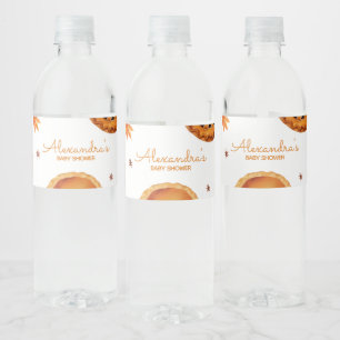 Étiquette Pour Bouteilles D'eau Baby shower d'automne de Little Cutie Pie