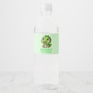 Étiquette Pour Bouteilles D'eau Baby shower de Baby shower Dinosaur