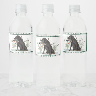 Étiquette Pour Bouteilles D'eau Baby shower de chasseur de canard du sud de Preppy