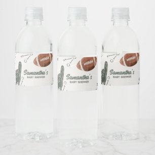 Étiquette Pour Bouteilles D'eau Baby shower de football