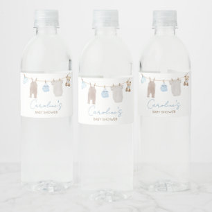 Étiquette Pour Bouteilles D'eau Baby shower de linge de bébé doux