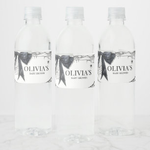 Étiquette Pour Bouteilles D'eau Baby shower gothique Little Boo