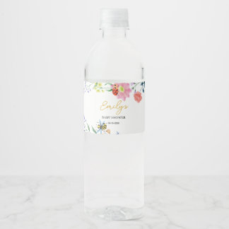 Étiquette Pour Bouteilles D'eau Baby Shower Little Love Bug Personnalisé
