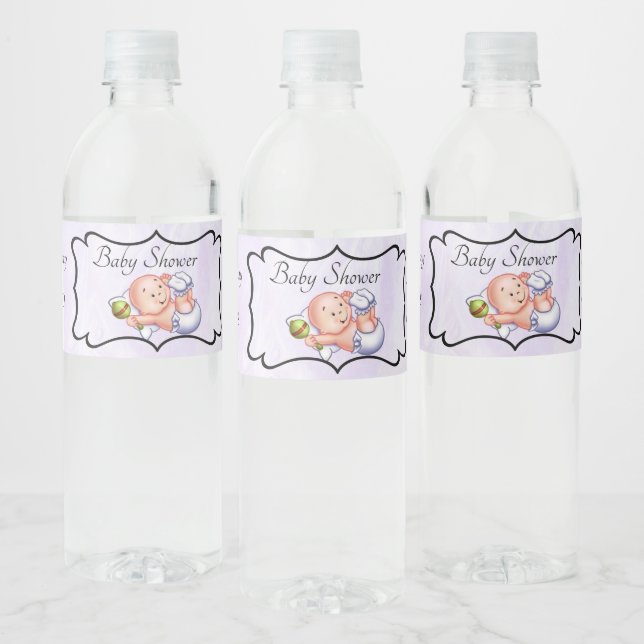 Étiquette Pour Bouteilles D'eau Baby shower personnalisé (Bouteilles)