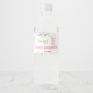 Étiquette Pour Bouteilles D'eau Baby Shower Personnalisé Petite Fille Lapin