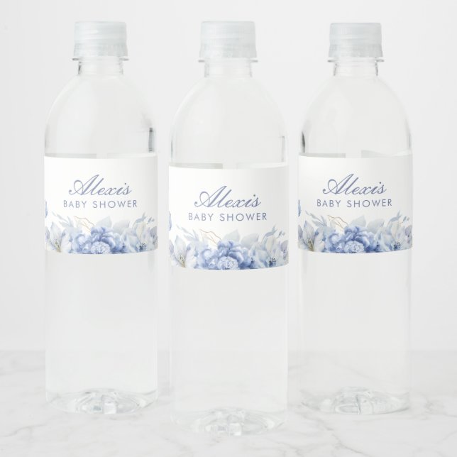 Étiquette Pour Bouteilles D'eau Baby shower petit papillon (Bouteilles)