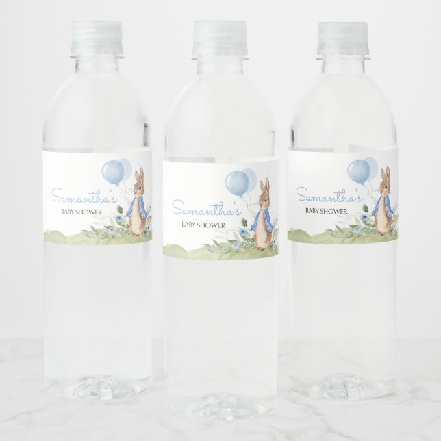 Étiquette Pour Bouteilles D'eau Baby shower petit Peter Rabbit (Bouteilles)