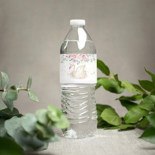 Étiquette Pour Bouteilles D'eau Baby Shower Princesse Cygne