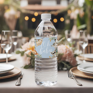 Étiquette Pour Bouteilles D'eau baby shower safari animal sauvage