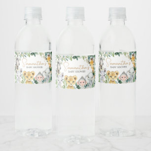 Étiquette Pour Bouteilles D'eau Baby shower Safari Wild One