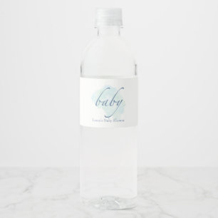 Étiquette Pour Bouteilles D'eau Baby shower simple et doux