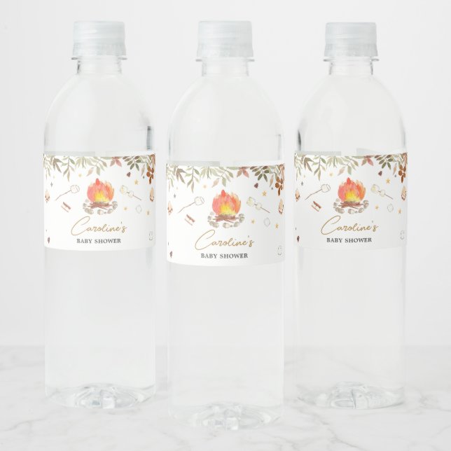 Étiquette Pour Bouteilles D'eau Baby shower S''more Campfire (Bouteilles)